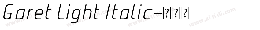 Garet Light Italic字体转换